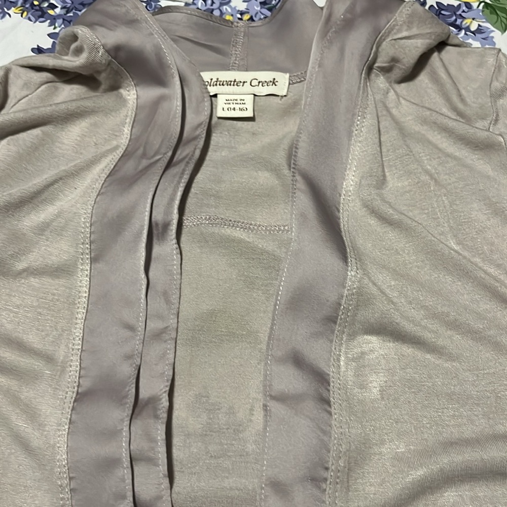 Coldwater Creek Large Open Front Lightweight Card… - image 7